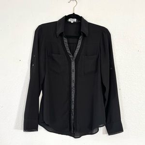 5 for $25 ⭐️ Button Down Shirt with Mesh Detail